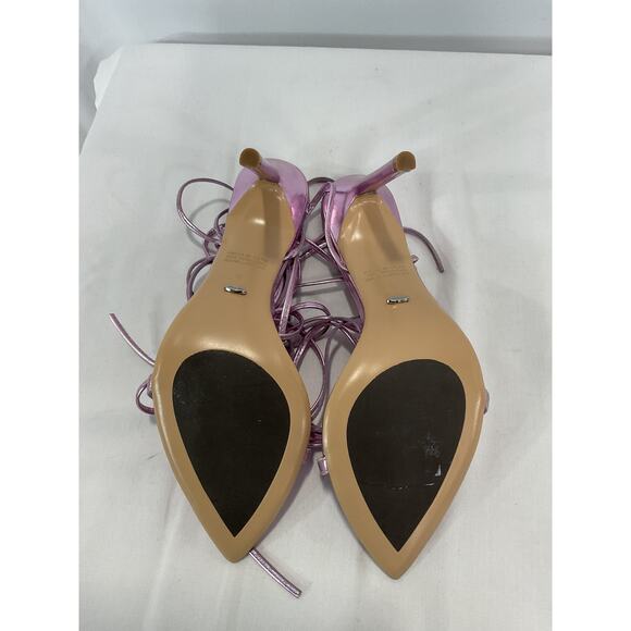 Tony Bianco 'Miah' Purple Leather Stiletto Heel Sandal Size 8 - Picture 5 of 6